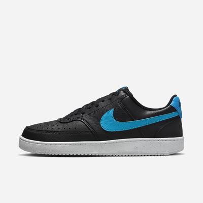 Nike Court Vision Low Next Nature Férfi Utcai Cipő Fekete Fehér Kék | NI1689-D67