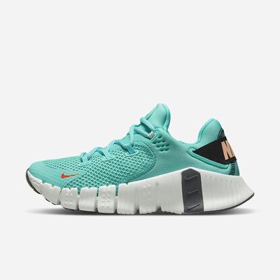 Nike Free Metcon 4 Női Edzőcipő Világoskék Türkiz Fekete Zöld Narancssárga | NI0451-L30