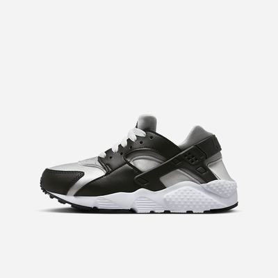 Nike Huarache Run Gyerek Utcai Cipő Fekete Szürke Szürke Fehér | NI2109-H04