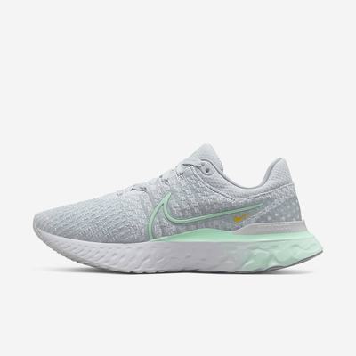 Nike Infinity React 3 Női Futócipő Platina Fehér Zöld Menta | NI9653-F46