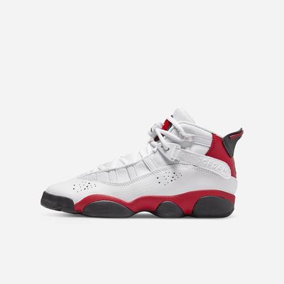 Nike Jordan 6 Rings Gyerek Utcai Cipő Fehér Piros Fekete | NI9827-H01