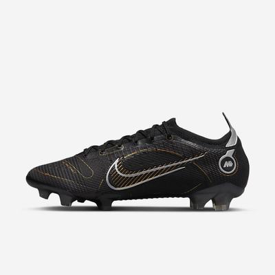 Nike Mercurial Vapor 14 Elite FG Firm-Ground Férfi Focicipő Fekete Metal Titán Szürke Metal Arany | NI2301-P84