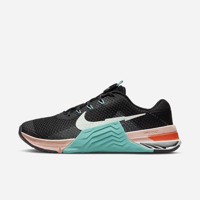 Nike Metcon 7 Női Edzőcipő Fekete Világoskék Türkiz Narancssárga Zöld | NI2617-M51