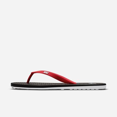 Nike On Deck Férfi Papucs Fekete Piros Fehér | NI9827-H87
