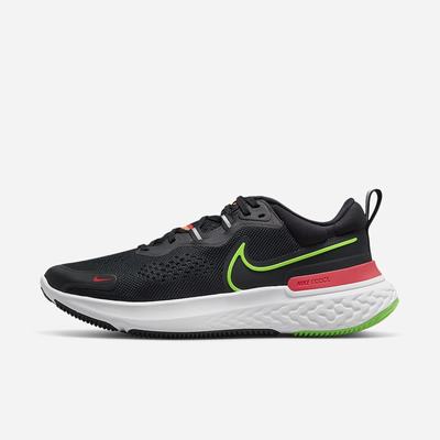Nike React Miler 2 Férfi Futócipő Fekete Piros Fehér Zöld | NI9476-X21