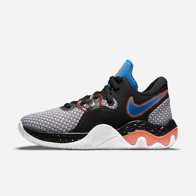 Nike Renew Elevate 2 Női Kosárlabda Cipő Fekete Fehér Narancssárga Világos Kék | NI4715-D14