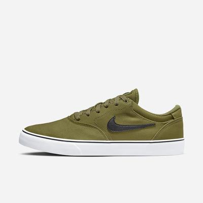 Nike SB Chron 2 Canvas Férfi Deszkás Cipő Olivazöld Fehér Fekete | NI4301-Y35