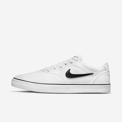 Nike SB Chron 2 Canvas Női Deszkás Cipő Fehér Fekete | NI2314-R37