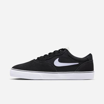 Nike SB Chron 2 Férfi Deszkás Cipő Fekete Fehér | NI0849-J25