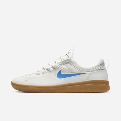 Nike SB Nyjah Free 2 Férfi Utcai Cipő Fehér Világos Barna Világos Kék | NI6128-T09