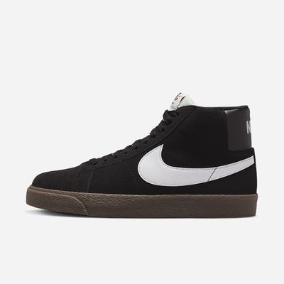 Nike SB Zoom Blazer Mid Férfi Utcai Cipő Fekete Fehér | NI8715-U51