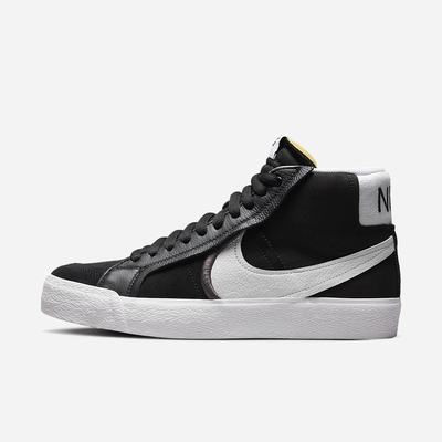 Nike SB Zoom Blazer Mid Premium Plus Férfi Utcai Cipő Fekete Fehér | NI0672-A73