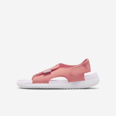 Nike Sunray Adjust 5 V2 Gyerek Szandál Piros Világos Lila Metal Platina | NI6435-F97