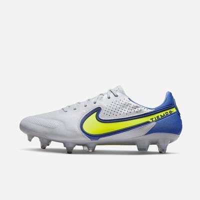 Nike Tiempo Legend 9 Elite SG-Pro AC Soft-Ground Női Focicipő Szürke Kék | NI8473-C82