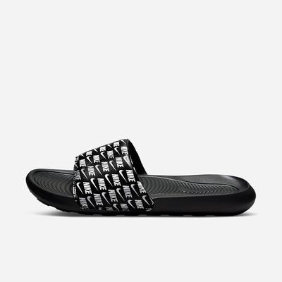 Nike Victori One Férfi Papucs Fekete Fehér | NI2781-B78