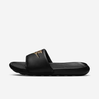Nike Victori One Férfi Papucs Fekete Metal Arany | NI1269-R06