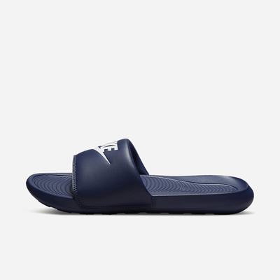 Nike Victori One Férfi Papucs Sötétkék Fehér | NI0468-Q43