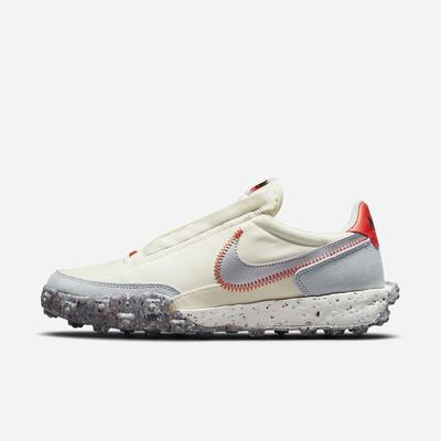 Nike Waffle Racer Crater Női Utcai Cipő Bézs Narancssárga Metal Titán | NI2810-C54