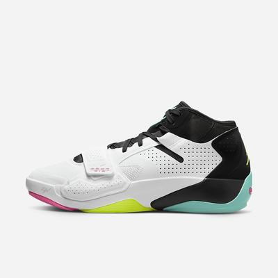 Nike Zion 2 Férfi Kosárlabda Cipő Fehér Fekete Türkiz | NI6792-R35